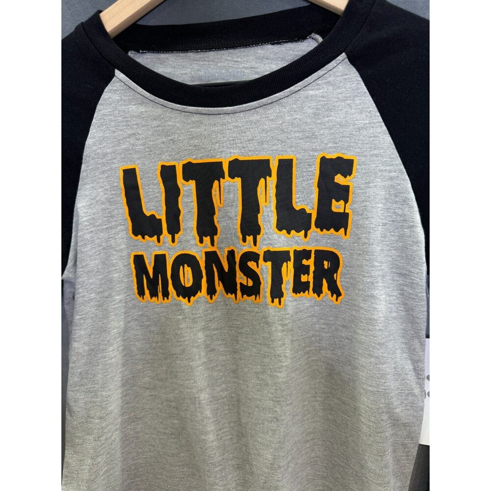 NWT 10 Threads Little‎ Monster Halloween Raglan Tee Size 12